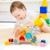 Montessori Cartoon Spielzeug Holz Giraffenform Sortierspiel Feinmotorik für Kinder Frühes Lernen Pädagogisches Kognitives Spiel