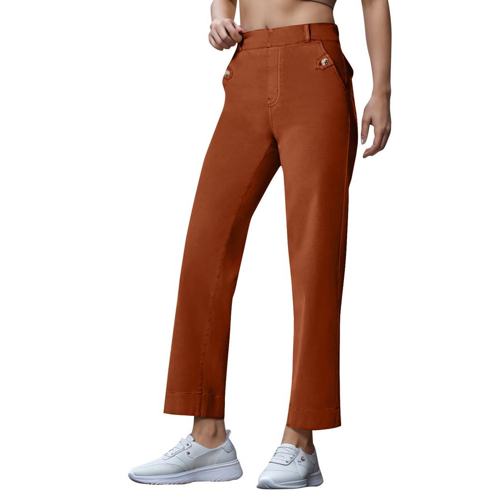 Wide Leg Pants For Women Yoga Pants High Waist Sweatpants With Pockets Stretch Pants Comfy Workout Sports Sweatpants