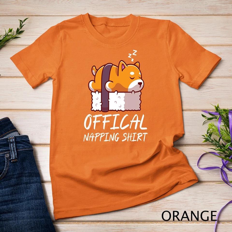 Cute sleeping shiba inu dog Official Napping Unisex T-shirt 5 XL