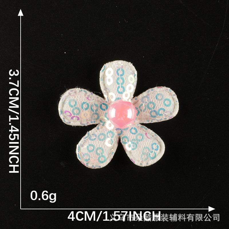 Cute Cartoon Mesh Bow Lace Embroidery Sticker Diy Hand Account Accessories Accessories Brooch Hairpin Hair Accessories Cloth Sticker