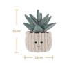 Apricot Lamb Potted Aloe Plush Toy, Soft and Cute, Fluffy Potted Aloe, 21cm