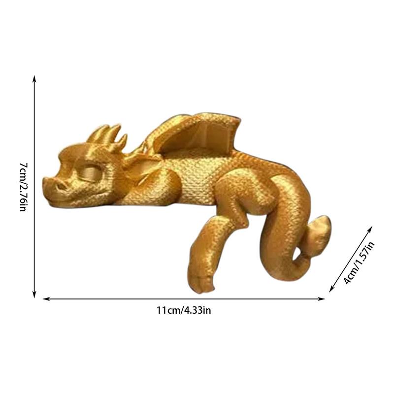Dragon Bookends Sleeping Dragon Bookshelf Decor 3D Print Sleeping Dragon Bookshelf Sitter Dragon Figurine For Bookshelf Vintage