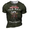 Letné tričko na motorku pre mužov Motorkár 3D tlač Vintage tričko s krátkym rukávom Staré pánske tričko Homme Moto tričko Racing Camiseta