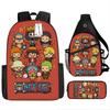 ONE PIECE Cartoon Animation Primary School Third or Fourth Grade Light Burden Reduction Primary and Secondary School Students Storage Bag Storage Bag
