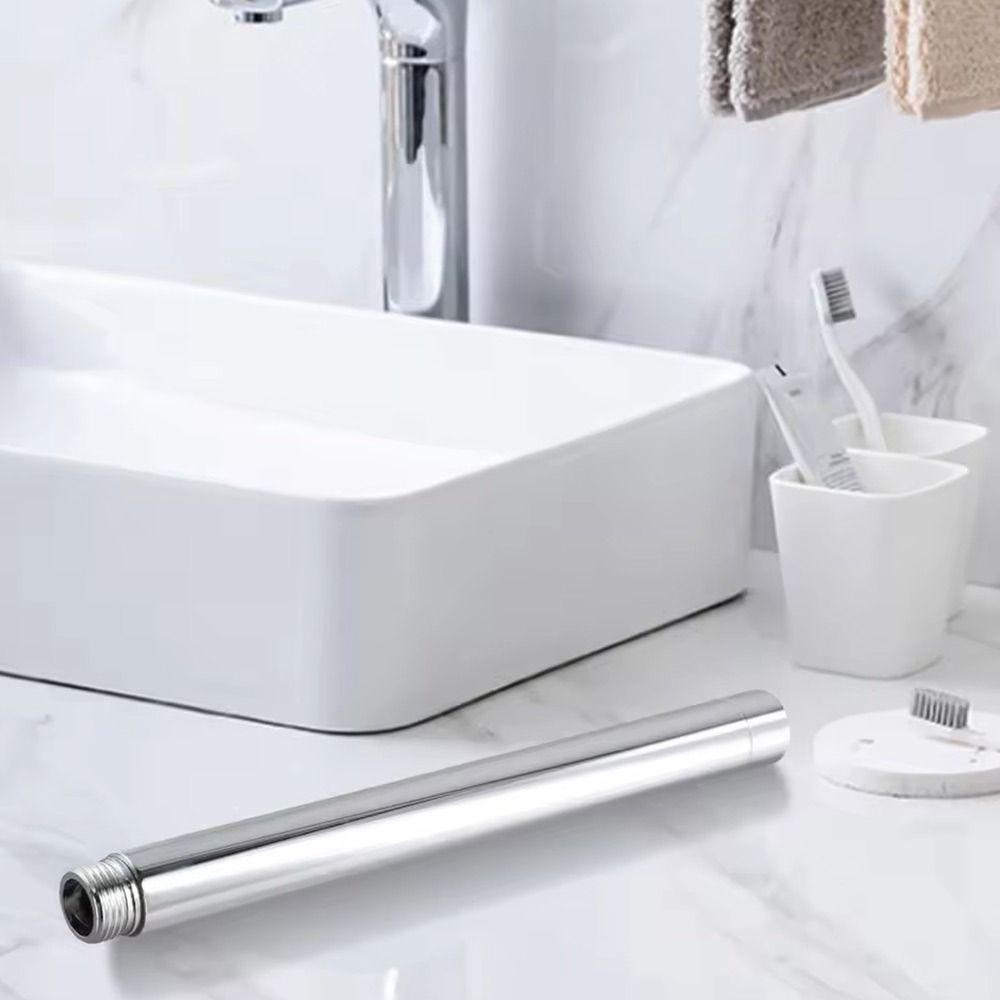 10cm/15cm/20cm/25cm/30cm Shower Extension Tube Round Shower Arm  Bathroom Plumbing Accessories