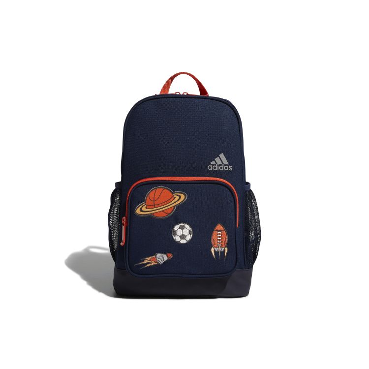 Adidas K Cl Bp Lk Gfx Sports Polyester Backpack Men Backpacks Denim-Blue FM6824 Denim Blue