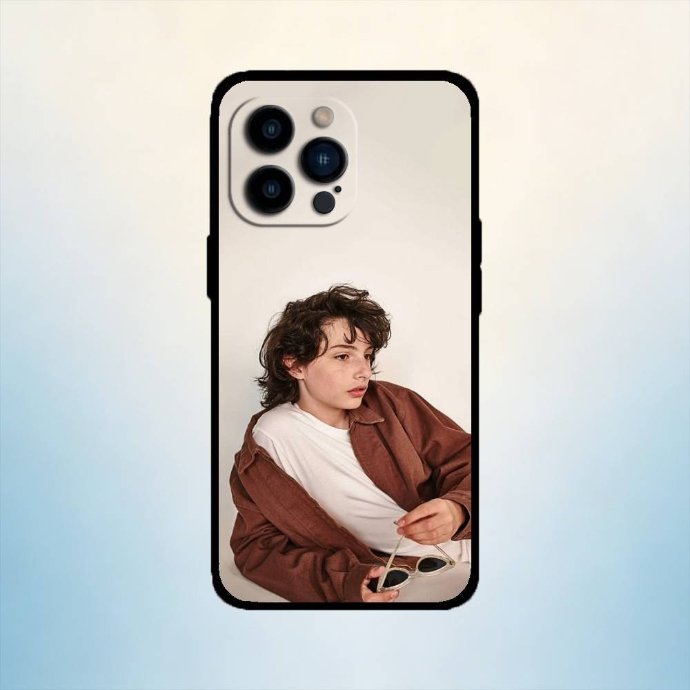 

AAA Finn Wolfhard Stranger Phone Case For iPhone 17,16,15,14,13,12,11 Plus,Pro Max,XS,Soft Silicone Black Cover iPhone12PRO