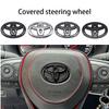 3D ABS Steering Wheel Emblem Cover Logo Badge Sticker for Corolla Camry RAV4 Yaris CHR Auris Avensis Prius Verso Accessor