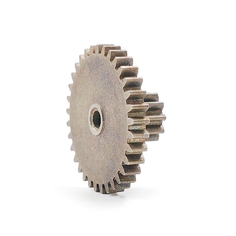 33102B 0.5M Alloy Double Gear Big 33 Teeth OD=17.2mm Small 10 Teeth od=6mm Metal Pinion 33T+10T