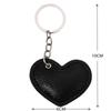 WTEMPO Couple PU Leather Heart-shaped Design Keychains Kit Heart-shaped Car Keychains & Door Keychains Valentine's Day Gifts Pendants