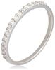 Haute platine Platinum 950 Half Eternity Ring with Diamonds Japanese size pureté 0.2ct (ra-smtt-di, 16)