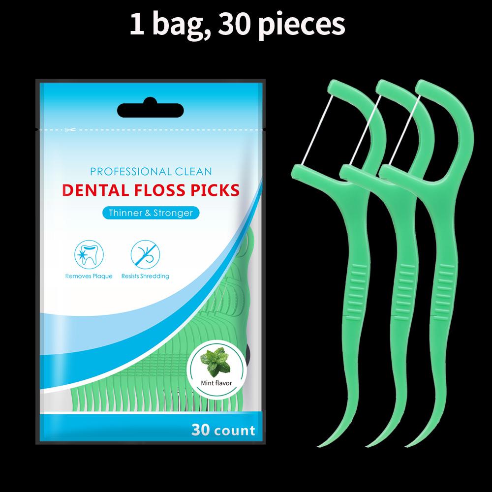 

Smooth Peppermint Floss Stick Interdental Cleaning Tool 400/100/30PCS Compact Practical One Stop Solution for Dental Care