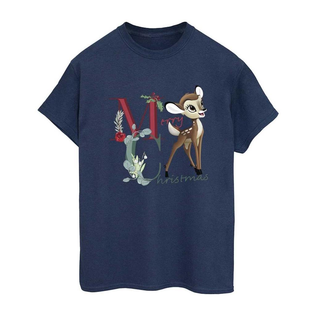 Bambi Womens/Ladies Merry Christmas Boyfriend T-Shirt
