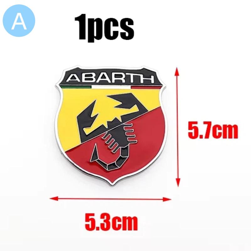 3D Abarth scorpion metal Car Fender side logo Rear Bumper tail door trunk car rear Emblem sticker styling Accessories
