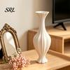 Glass Floral Containers for Bedroom 3D Printed Artistic Vase, Modern Decorative Flower Minimalist Container, Vases Living Room Arrangement Holder Home