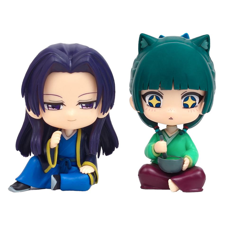 Version The Apothecary Diaries Maomao Jinshi Mini Figure Anime Periphery Kawaii Sitting Toys Desktop Car Ornaments Model Gifts Q Kid Friendly 2