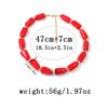 European American Light Luxury Simple Colorful Beaded Necklace High Grade Multi Layer Stackable Retro Literary Jewelry For Women
