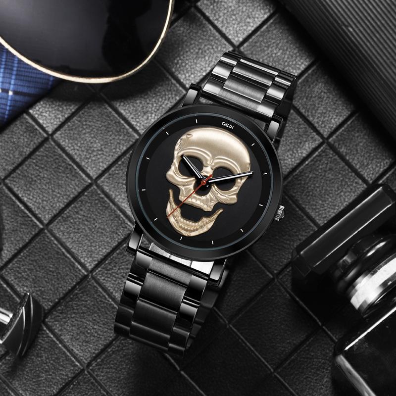 Trendy Skull Watch Ladies Niche Creative Stainless Steel Watch Waterproof Premium Watch