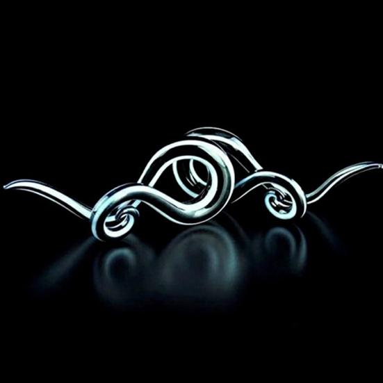 1 Par Unisex Calibres para Oreja de Caracol Retorcido de Vidrio Colgantes Tapones Dilatadores Expansores