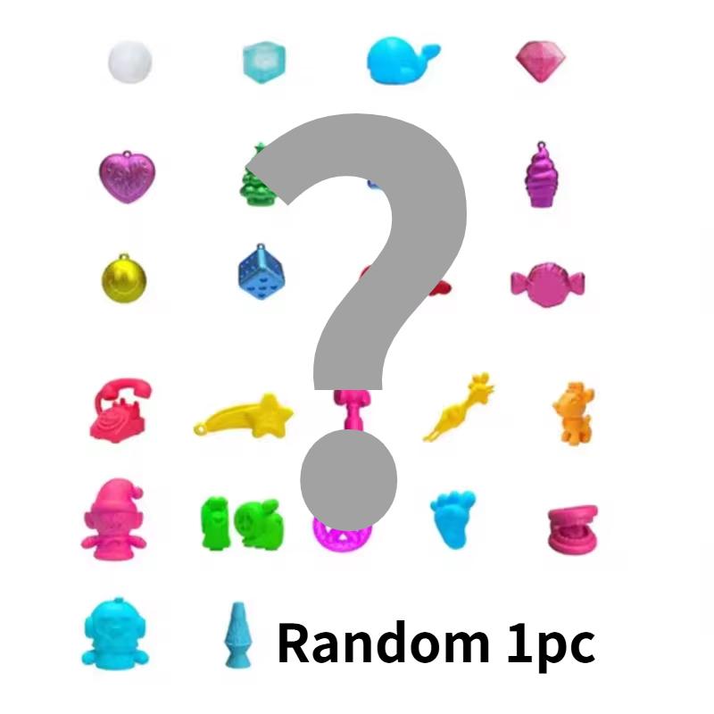 NeeDoh Adventskalender Geschenk für Kinder 24 Tage 3D PVC Puppen Countdown Weihnachten Neujahr Überraschungsgeschenke