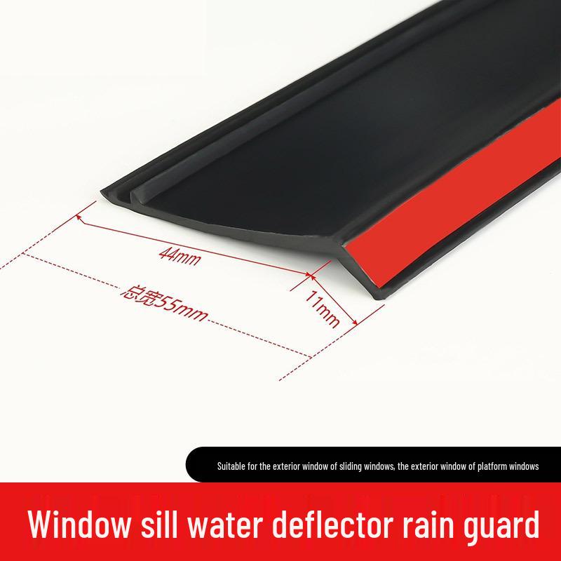 Regenschutz Fensterventilator: Wasserdichte Spritzschutz-Gummileiste für Außenfensterfugen