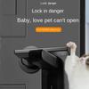 Self Adhesive Baby Safety Locks Plastic Children Security Protector Door Handle Locks  Pet Room