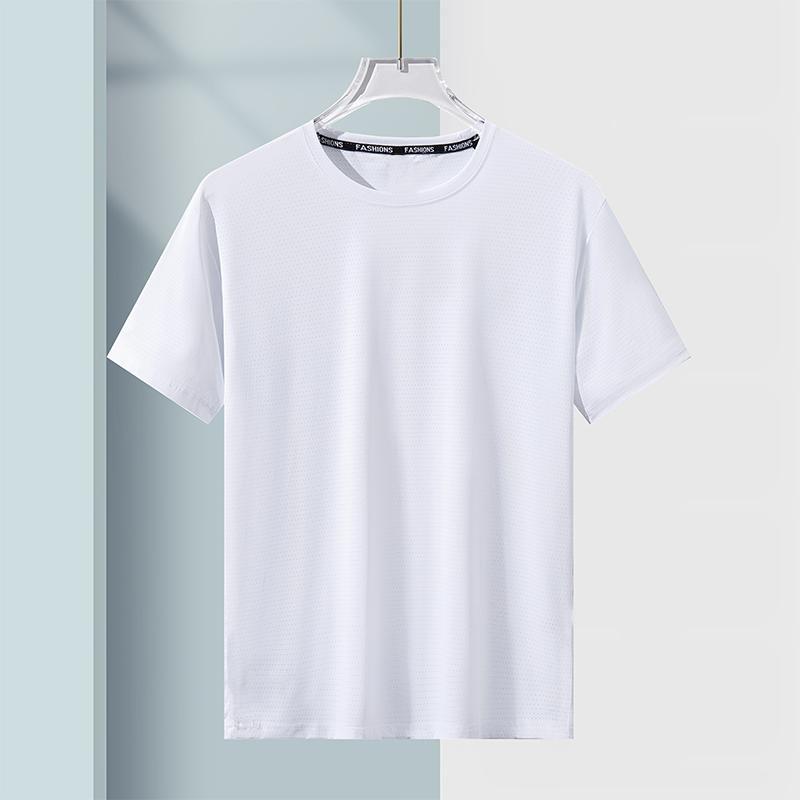 5XL 6XL 7XL T-shirt Men Plus Size Tees 110-175kg Quick Dry Breathable Fitness Running Round Neck Short Sleeve Oversized Tops