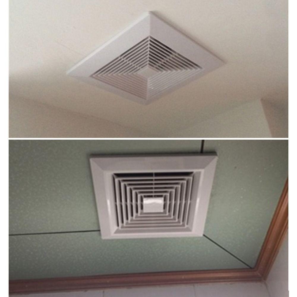 Durable Plastic Grille Air Outlet White Ventilator Cover Ventilation Hood Square Ceiling Vent Ventilation Systems