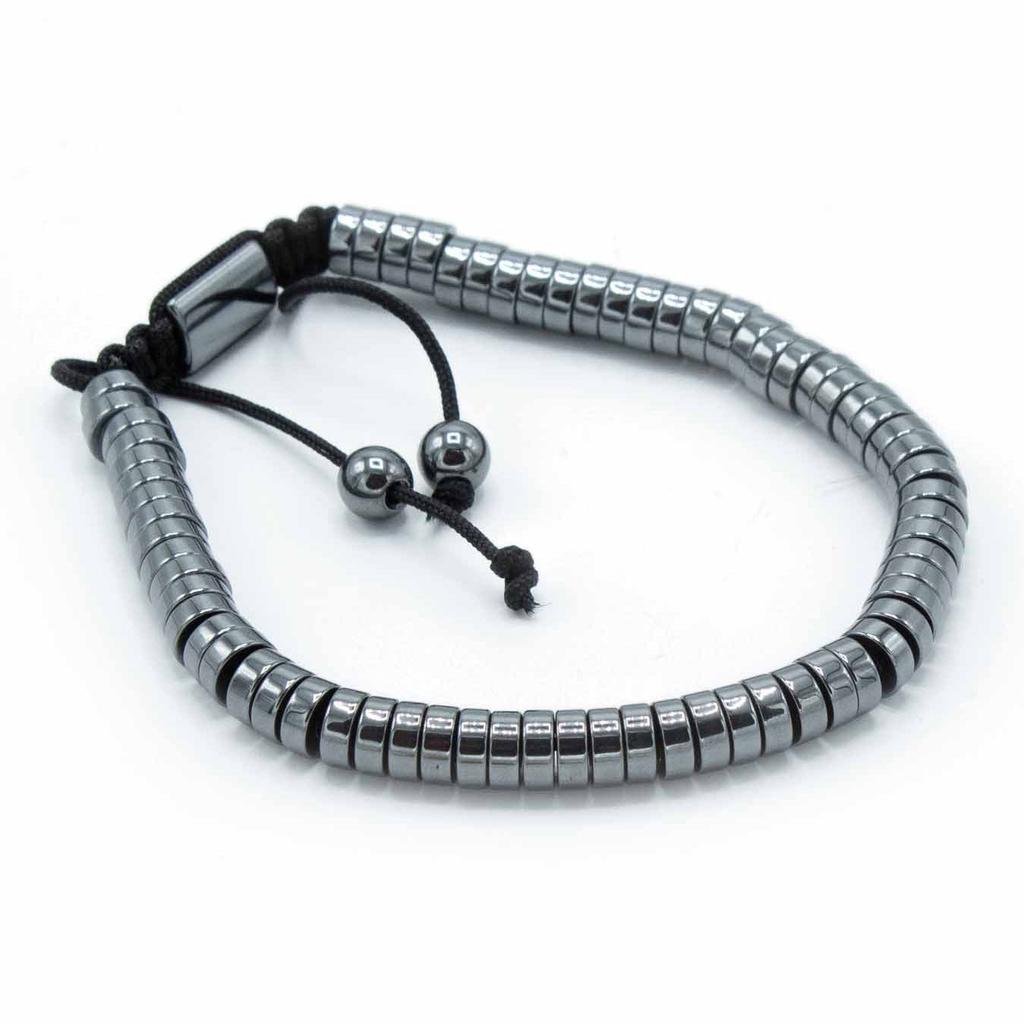 Magnetic Hematite Bracelet, Shamballa Circles