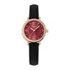 Flowery Time Solar 3 ATM Water Mineral Red [AngelHeart] Watch, Powered, Resistant, Glass, Dial, OAA25P-BK-RE-AM, Women's [Authentic]