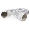 Mangueira de Ventilação para Secadora Duto de Ar Flexível Ajustável PVC Resistente Mangueira de Duto de Ar com 2 Braçadeiras de Parafuso para Ventilação HVAC