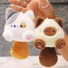 Cute Cat Keychain Children Schoolbag Pendant Household Accessories Bag Pendant Small Doll Student Creative Soft Fluffy Keychain