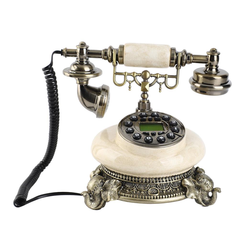 Vintage Telefon Klasik Avrupa Retro Sabit Hat Tekrar Arama Çift DTMF Sistemli