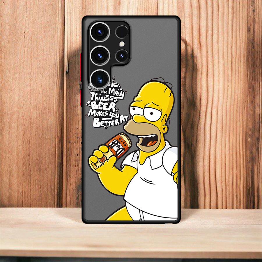 The Simpsons Family Phone case for Samsung Galaxy S9 S10 Plus S20 S21 S22 S23 S24 S25 Plus Ultra FE fundas case