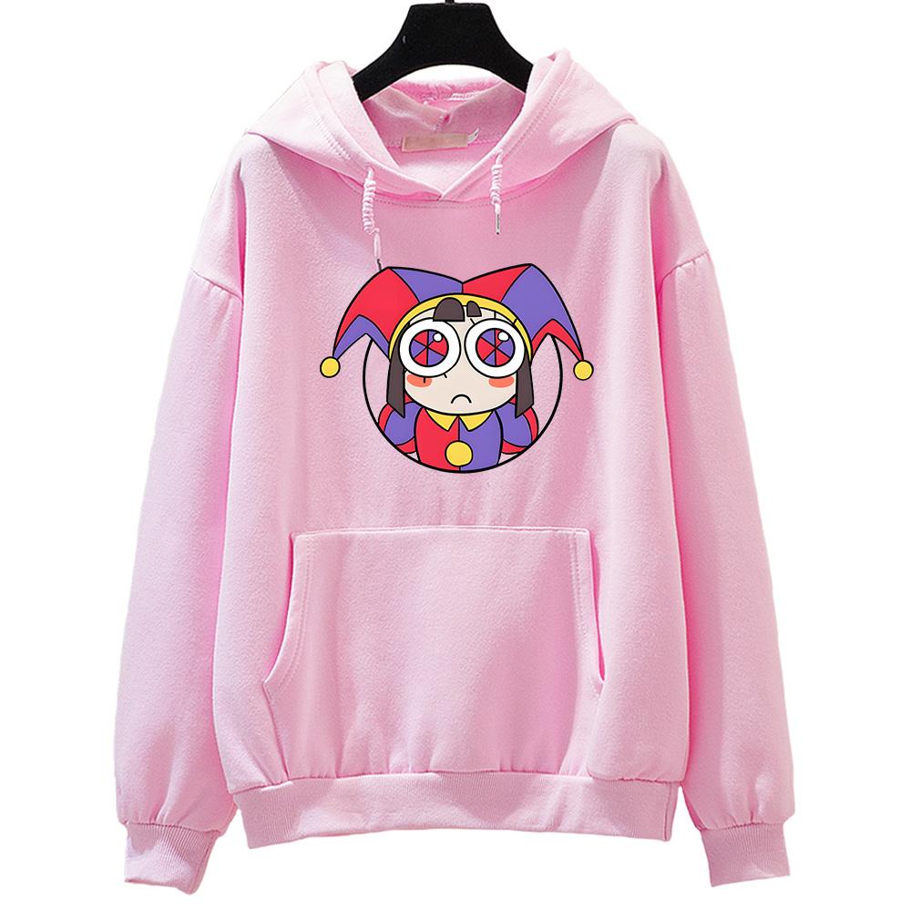 THE AMAZING DIGITAL CIRCUS Pomni Hoodie Streetwear Woman Graphic Sweatshirt Casual Long Sleeve Clothing Winter/Autumn Pullovers