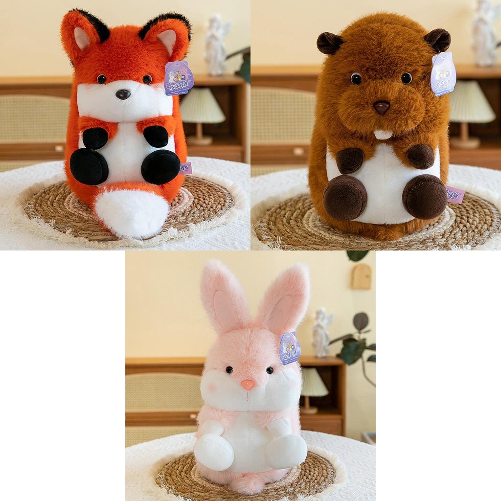 Adorable Forest Animal Plush Toy Rabbit Soft Stuffed Bunny Doll Perfect Gift For Girls
