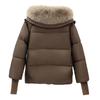 Loose Cotton-padded Winter Clothes, Fashion Big Fur Collar Cotton-padded Jacket, Women's Autumn and Winter Padded Jacket, Short Jacket