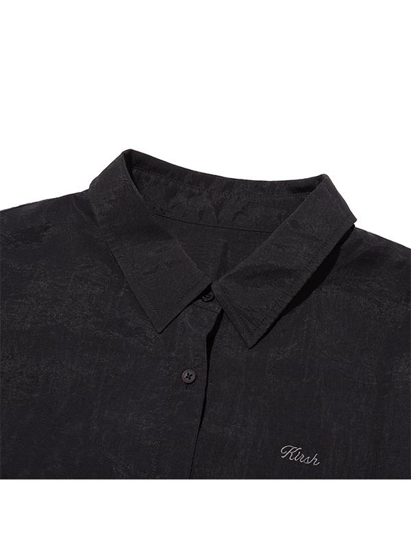 KIRSH Waist Drawstring Loose Fit Shirt [Black]