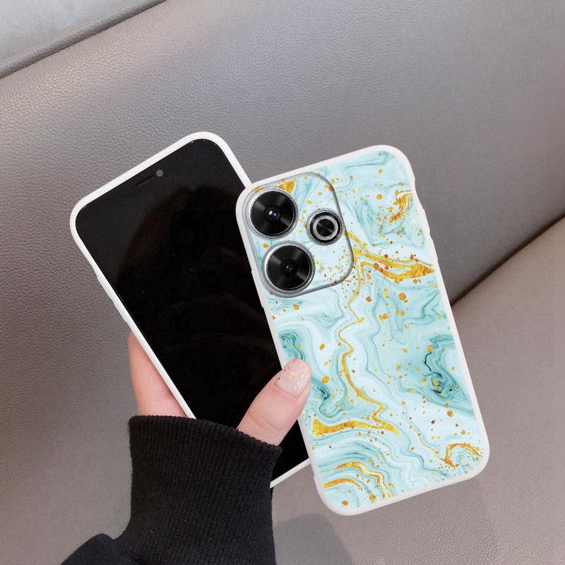 Marble Soft Silicon Case For Xiaomi Redmi Note 13 Pro 13C 14T 15 Poco C65 Samsung A55 A35 M34 M35 S24 FE S25 Huawei Honor 200 iPhone Shockproof Cover