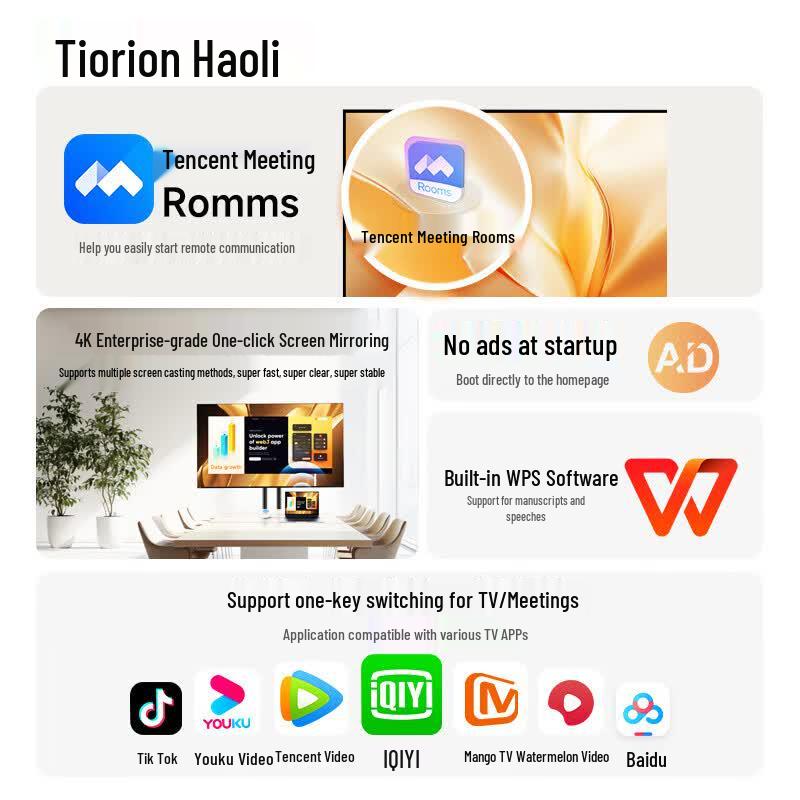 Display da Conferenza 4K Non-Touch Horion H5 (Versione NC)