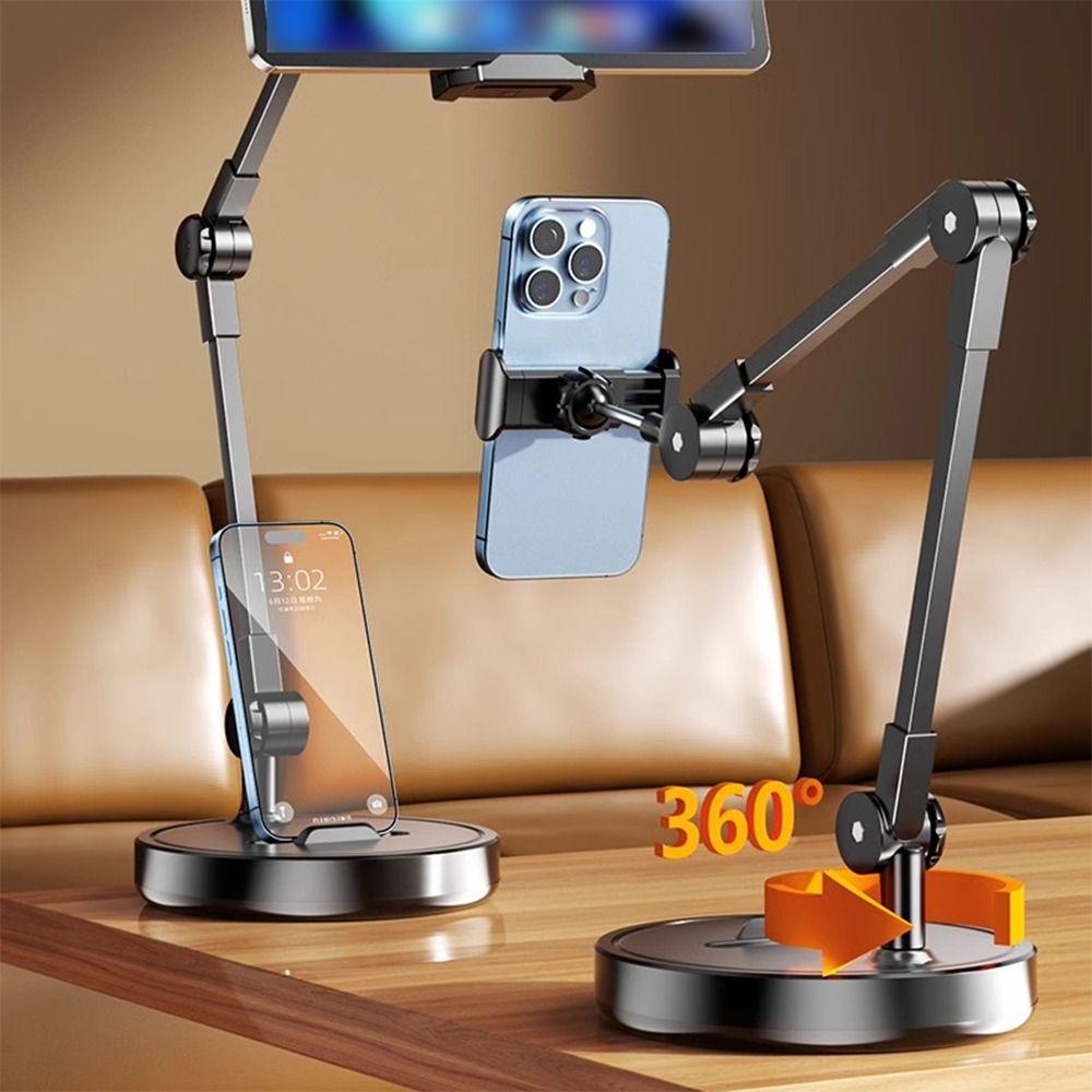 Alloy Phone Overhead Shooting Bracket Rotatable Desktop Live Broadcast Stand  Home