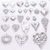 Elegant Love Breloques Stainless Steel Pendants For Jewelry Making Bulk Heart Charm Pendant 5pcs/Lot Materials To Make Bracelets