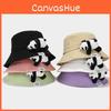 Panda Cartoon Fisherman Hat With Wide Brim For Summer Sun Protection And Travel