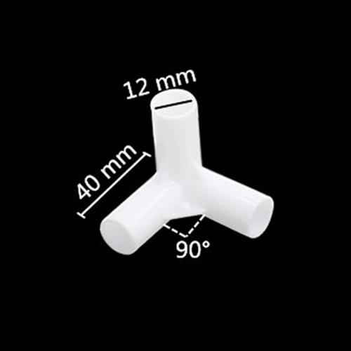 5 Stück Innendurchmesser 12mm Gerader Winkel 4-Wege T-Stück 60 90 120 135 Grad PVC Verbinder DIY Kleiderschrank Zelt Fitting Adapter