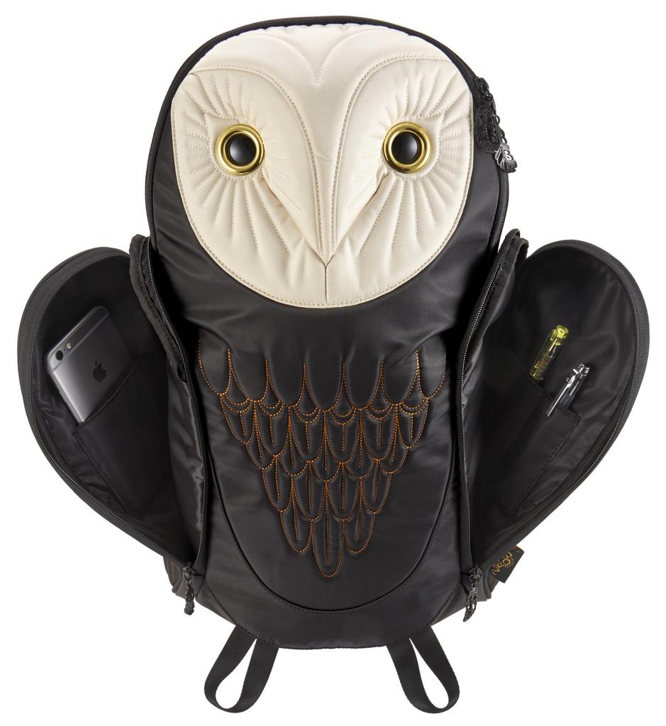 MORN CREATIONS Barn Owl Urban Backpack L Size BLK