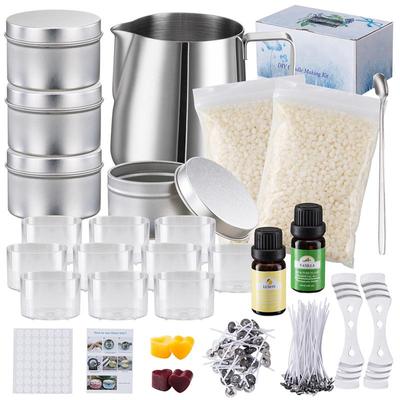 1 Set Mum Yapımı Seti Dökme Kabı Fitili Çıkartma DIY Mum Sabitleyici El Sanatları Araçları Düğün Partisi için DIY El Yapımı Mumlar