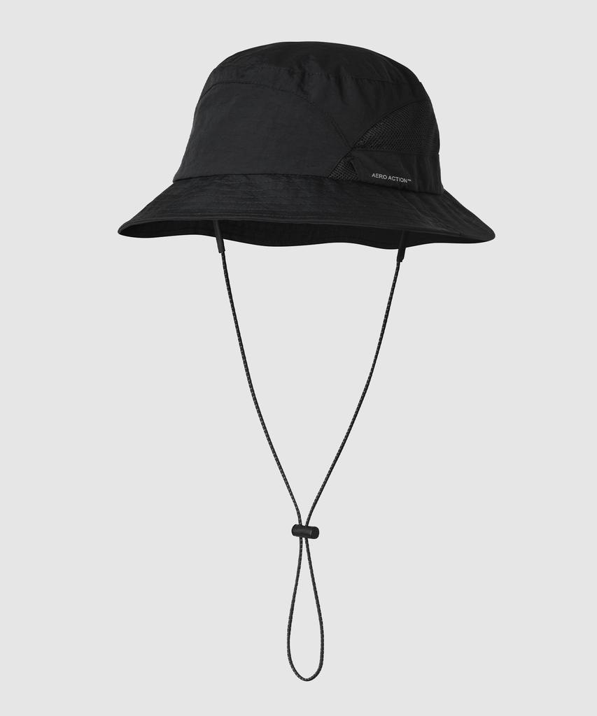 Atejeu Aero Action Sunglasses Holder Bucket Hat [Black]