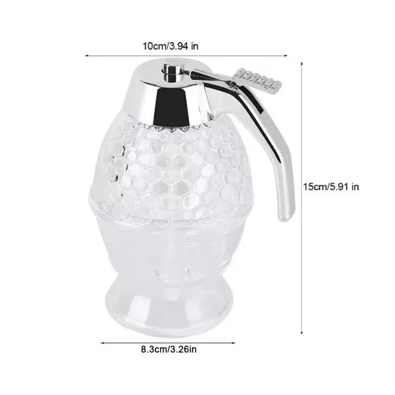 

200 мл ромбовидный стеклянный диспенсер для меда, инструменты, соковый сироп, диспенсер для капель, чайник, кухонные принадлежности, бутылки для кетчупа и соуса