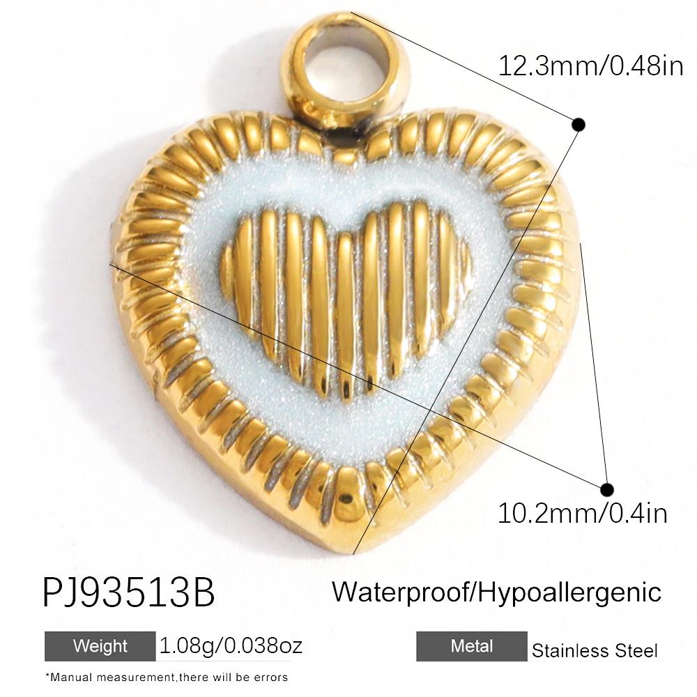 Heart Cat Dog Owl Oil Drop Ocean Style Pendants 18K Gold Plated Stainless Steel Charms Fashion Jewelry Gold Pendants