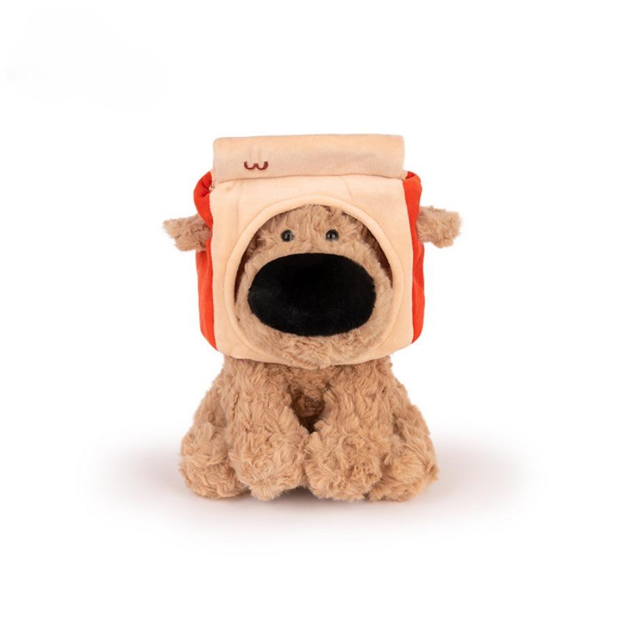 Big Nose Dog Plush Toy French Fries Puppy Slippers Hats Plushie Dog Dolls Birthday Party Decoration Stuffed Animal Gift